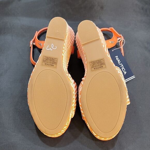 BRAND NEW NAUTICA OPEN TOE HIGH HEEL WEDGE SANDAL S2 - Picture 11 of 14